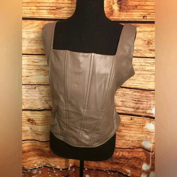 FAUX Leather Corset Top size 1X - Picture 3 of 15